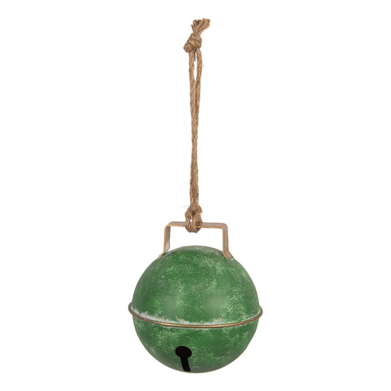 Grelot en Métal Vert Antique ø16x18cm